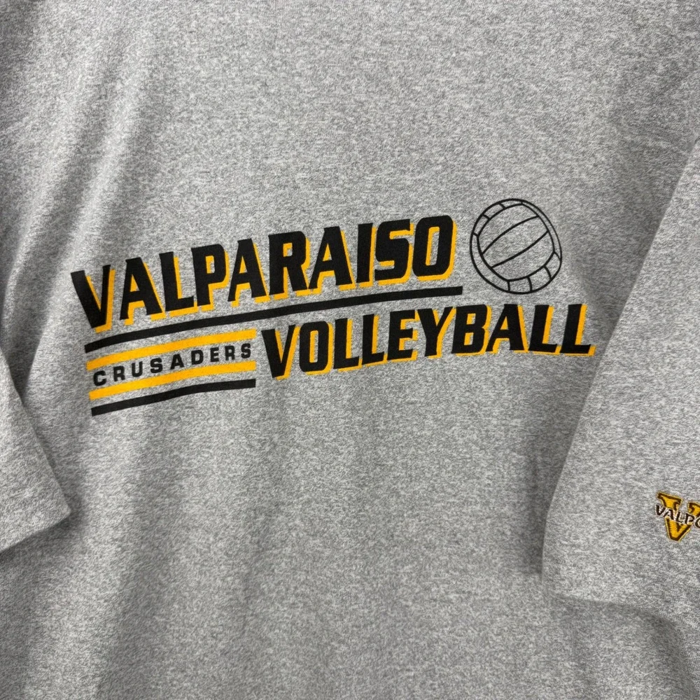 Vintage Valparaiso Crusaders Volleyball T-Shirt XXL Gray The Cotton Exchange NWT
